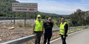El alcalde visita junto al subdelegado del Gobierno las mejoras en la N-420