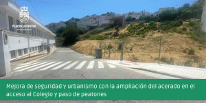 Ampliación del acerado de acceso al Colegio
