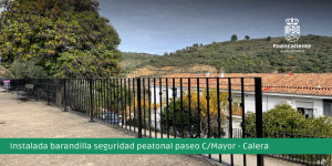 Mejora seguridad paseo C/Mayor-Calera